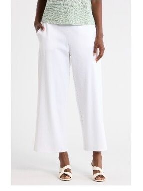 NWT Eileen Fisher White Ankle-Length Pants